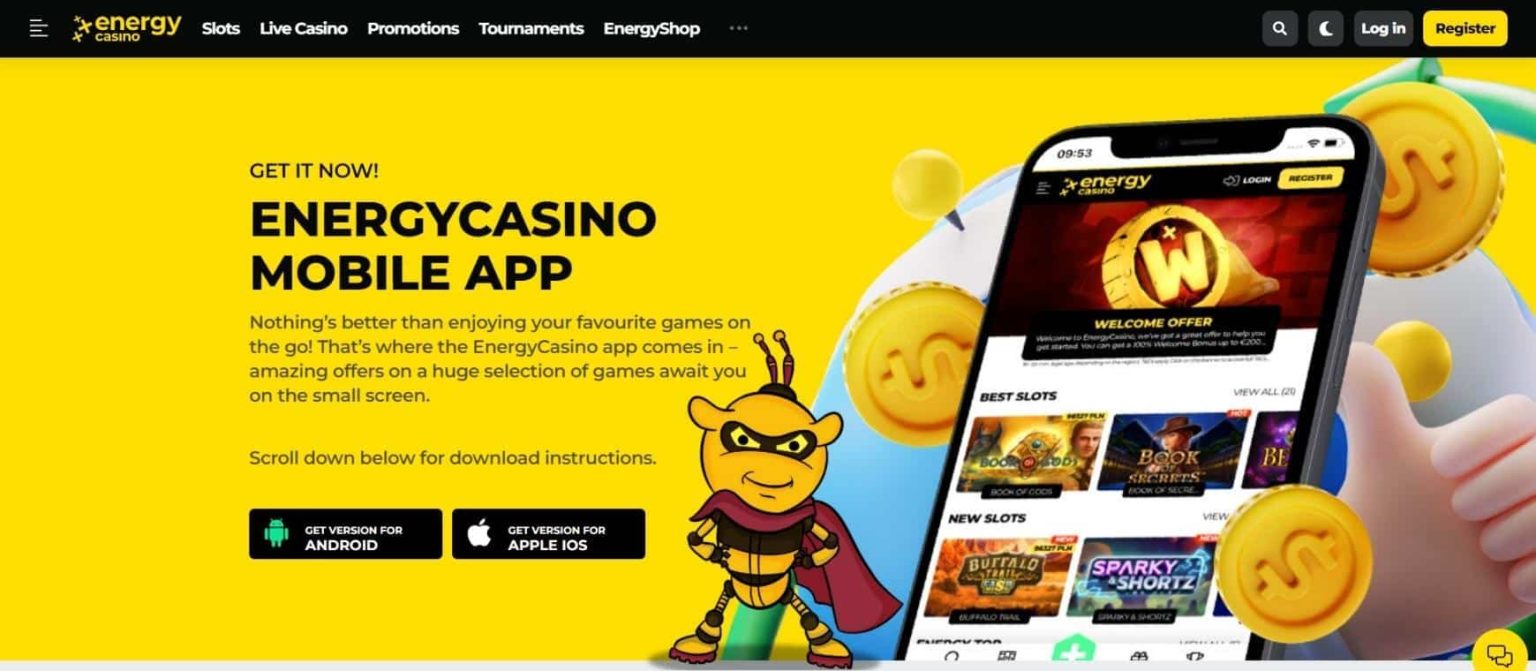 Energy Casino Mobile App