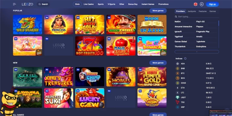 legzo casino games