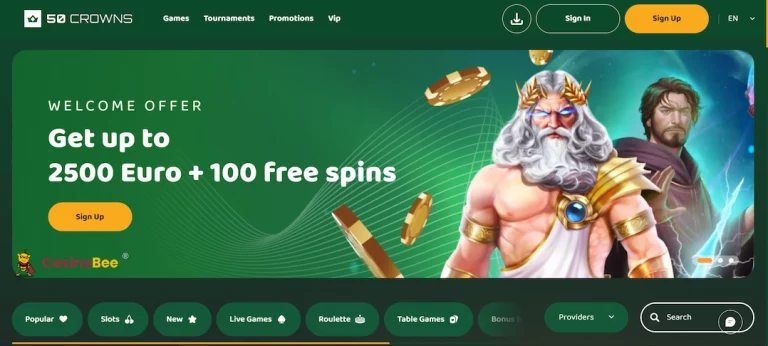 50 crowns homepage